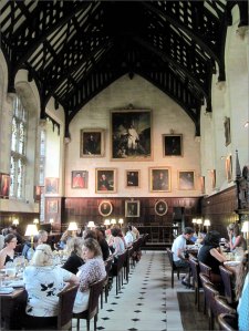 Breakfast in Exeter College Dining Hall, Oxford